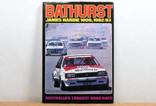 BATHURST: 'BATHURST 1982' (Number 1) hardcover book. David Hassall review letter