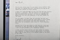 BATHURST: 'BATHURST 1982' (Number 1) hardcover book. David Hassall review letter - 3