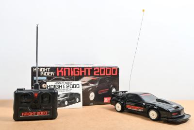 KNIGHT RIDER: A 1/18 scale radio controlled Knight Rider "KNIGHT 2000" by Matsushiro. Appears unused