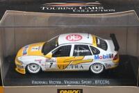 VAUXHALL: Two 1:43 scale ONYX Vauxhall Vectra models from the "TOURING CARS COLLECTION". Vauxhall Vectra from the "QANTAS F GP" and "BATHURST 1000" 1997 (XT085), as raced by P.Brock and D.Warwick - 3