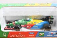 FORMULA 1: Three ONYX Formula 1 models. BENETTON FORD 1994 PRESENTATION model of the Benetton B194 as raced by Michael Schumacher in 1:24 scale & 1:43 scale Benetton B 188-89 as raced by Alessandro Nannini (Ref. 029) - 2