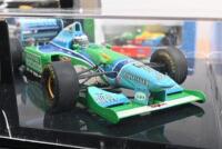 FORMULA 1: Three ONYX Formula 1 models. BENETTON FORD 1994 PRESENTATION model of the Benetton B194 as raced by Michael Schumacher in 1:24 scale & 1:43 scale Benetton B 188-89 as raced by Alessandro Nannini (Ref. 029) - 4
