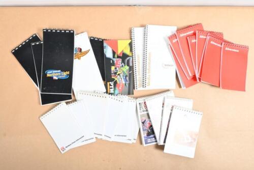 MOTORSPORT NOTE PADS: A group of unused notepads from various motor sport organisations. 'INDY RACING Northern Light Series', 'Marlboro Press Information', 'Silverstone' note pads