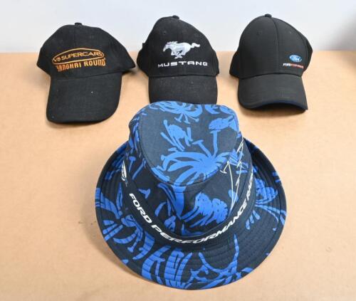 FORD: Four Ford related caps/hat. 'Ford FPV' full brimmed hat & FORD PERFORMANCE cap