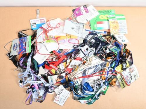 SUPERCARS: A quantity of V8 SUPERCARS and SUPERCARS lanyards and track passes for various SUPERCAR and associated events