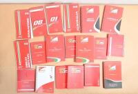 FERRARI: A group of Ferrari media guides and notebooks from various Formula 1 circuits and years. Australian media guides and notebooks