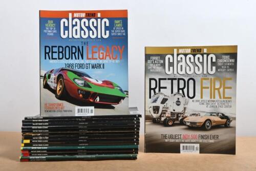 MOTOR TREND CLASSIC: A quantity of 'MOTOR TREND CLASSIC' magazines. Ranging in issues number 1 (2005) to 23 (Summer 2014)