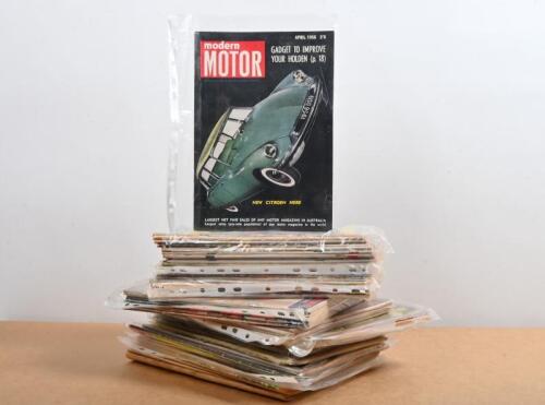 MODERN MOTOR: A quantity of 'modern MOTOR' magazines from the 1950's