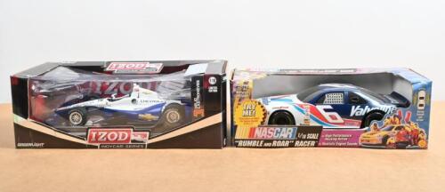 AMERICAN RACING: Two models/toys related to American racing. 1:18 Limited Edition Greenlight IZOD INDYCAR SERIES Dallara/Chevrolet as raced by Helio Castroneves