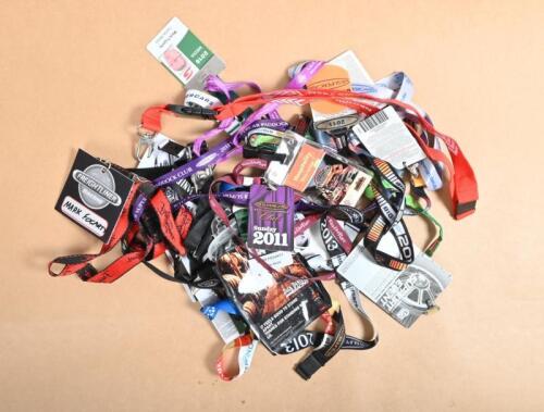 SUPERCARS/TOURING CARS: A collection of SUPERCARS and Touring Car lanyards and passes from various events. 'CAR OF THE FUTURE' media pass