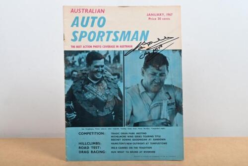 BEECHEY: A January 1967 issue of 'AUSTRALIAN AUTO SPORTSMAN' magazine. Front cover signed by Norm Beechey