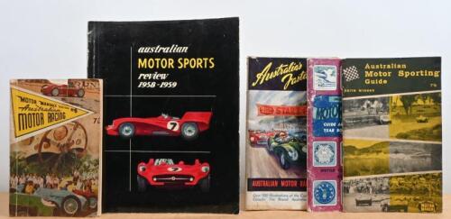 AUSTRALIAN MOTOR SPORTS: A collection of Australian Motor Sport publications. 'australian MOTOR SPORTS review 1958-1959' softcover book & 'Motor Manual' Year Books