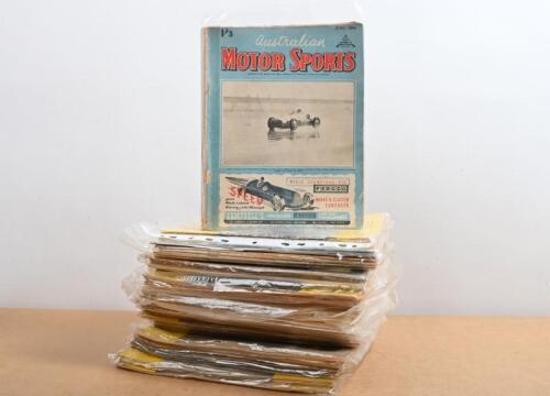 AUSTRALIAN MOTOR SPORT: A quantity of 1950's 'AUSTRALIAN MOTOR SPORTS' magazine. Year range of 1950 - 1959