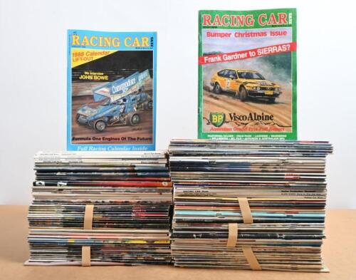 RACING CAR NEWS: A quantity of 'RACING CAR NEWS' magazines from the 1980's & 1990's
