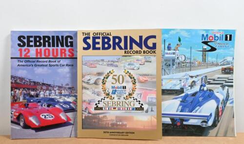 SEBRING: Three Sebring related publications. 'SEBRING 12 HOURS' softcover book by Ken Breslauer