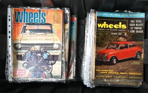 WHEELS: A quantity of various issues of 'wheels' magazines from 1950's - 1990's