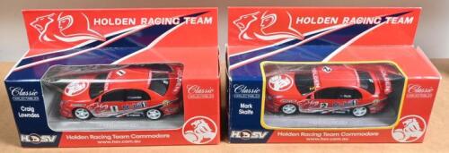 HRT: Two 1:43 scale Classic CARLECTABLES HRT Racing Commodore's of Craig Lowndes and Mark Skaife