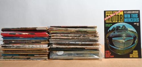 MODERN MOTOR: A quantity of various issues of 'modern MOTOR' magazine from 1970's and 1980's. With early 1980's editions of 'Motoring REPORTER' magazine