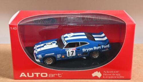 FORD: A 1:43 scale AUTOart FALCON XC COBRA as driven by Dick Johnson and Vern Schuppan in the 1978 Hardie-Ferodo 1000. Numbered 1254/3000