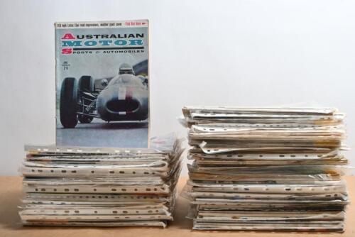 AUSTRALIAN MOTOR SPORT: A quantity of 1960's 'AUSTRALIAN MOTOR SPORTS & AUTOMOBILES' magazine. Year range of 1960 - 1969