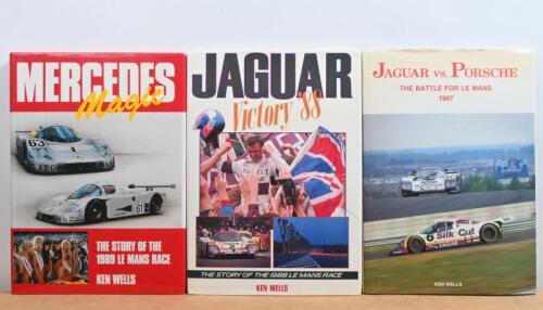 SPORTS CARS: Three hardcover books detailing sports car racing from the 1980's. Jaguar, Porsche, Mercedes-Benz 1980's Le Mans histories