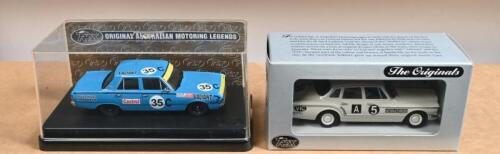 VALIANT: Two 1:43 Chrysler Valiant models. VALIANT VG Pacer as raced by Chivas/Ryan during Bathurst 1970 (TR64C) & Chrysler R SERIES VALIANT as raced by Pat Hawthorn at Phillip Island (TR35D)