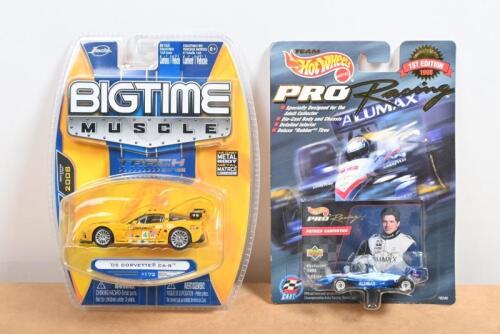 AMERICAN RACING: Two 1:64 scale models. COLLECTOR EDITION TEAM Hot Wheels PRO Racing Reynard 971 as raced by Patrick Carpenter & Jada 'BIGTIME MUSCLE' '05 CORVETTE C6-R in yellow