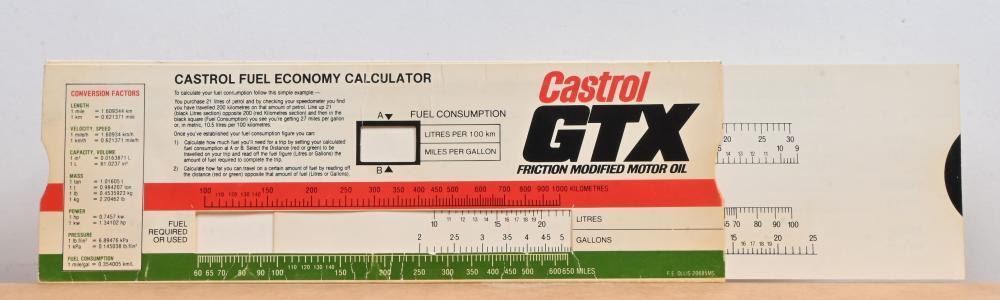 CASTROL: A Castrol Racing 'TIME-DISTANCE-SPEED' and Fuel Economy ...