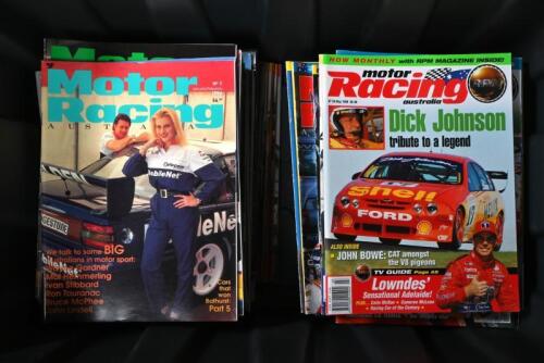 MOTOR RACING: A large quantity of the magazine 'motor Racing australia'. Consecutive issues from 1993 - 2001