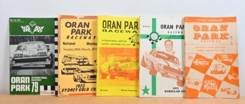 ORAN PARK: A collection of 1970's ORAN PARK RACEWAY Official Programmes. 1971 NARELLAN CUP, ORAN PARK RACEWAY, NATIONAL MEETING SATURDAY, 6th NOVEMBER 1971' Official Programme