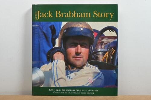 BRABHAM: 'The Jack Brabham Story' hardcover book by Sir Jack Brabham OBE with Doug Nye. Signed by Sir Jack Brabham