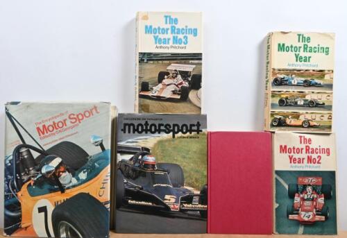 MOTOR SPORT: Six hardcover books detailing motor sport. 'The Motor Racing Year', 'The Motor Racing Year No.2' & 'The Motor Racing Year No.3' by Anthony Pritchard