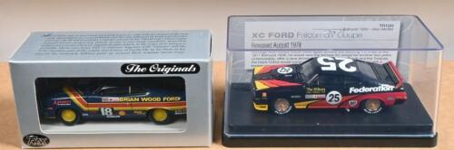 FORD: Two 1:43 scale TRAX XC FORD Falcon models. TR10D 1978 FORD XC FALCON of CARTER/LAWRENCE & TR10H 1978 XC FORD Falcon GT Coupe of Allan Moffat