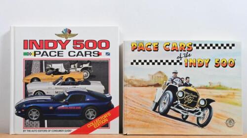 INDY 500 PACE CARS: Two hardcover books detailing Indy 500 Pace Cars. 'PACE CARS of the INDY 500' by L.Spencer Rigg