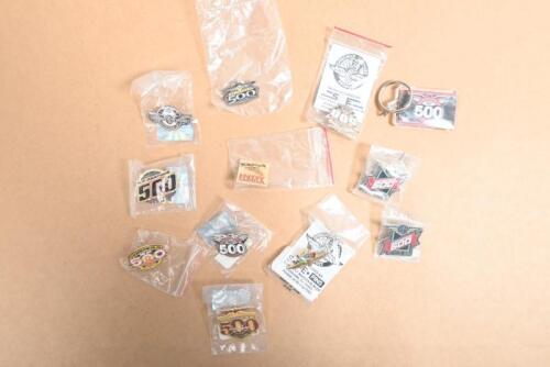 INDIANAPOLIS 500: A collection of Indianapolis 500 and Indianapolis Motor Speedway badges and key ring