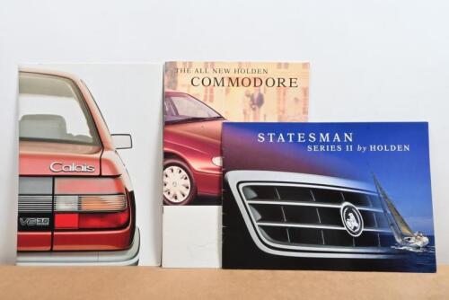 HOLDEN: Three Holden Commodore sales brochures. May 1990 'Calais' brochure