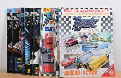 THUNDERDOME: A group of 'Thunder Dome' magazines. Issues range from 1988 to 1989
