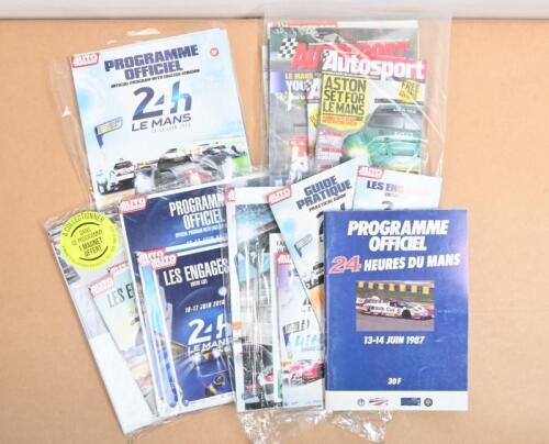 LE MANS: A collection of Le Mans items including Official Programmes, Practical Guides, Entry Lists. 'AUTOSPORT' Guides