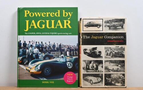 JAGUAR: Two Jaguar related hardcover books. 'The Jaguar Companion' by Kenneth Ullyett & expanded edition of 'Powered by JAGUAR' by Doug Nye