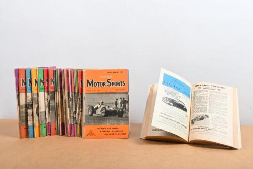 AUSTRALIAN MOTOR SPORTS: A quantity of small format/booklet 'Australian MOTOR SPORTS' magazine. Consecutive issues include September, 1951 - June, 1954