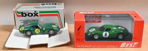 FERRARI: Two 1:43 scale MODEL box models. Ferrari GTO 63 - Tourist Trophy 1963 (8403) & Ferrari 250 LM as raced at Nurburgring 1965 by Piper/Maggs (9054/2). Piper racing