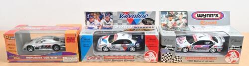 RACING CARS: Three 1:43 scale racing cars. Limited Edition Classic CARLECTABLES 1999 Bathurst Winning Commodore of Steven Richards/Greg Murphy & 2000 Bathurst Winning Commodore of Garth Tander/Jason Bargwanna