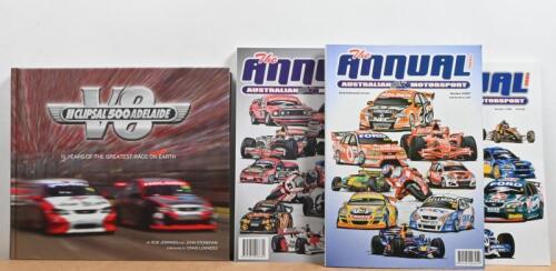 AUSTRALIAN MOTOR SPORT: Four publications relating to Australian Motorsport. 'CLIPSAL 500 ADELAIDE - 10 YEARS OF THE GREATEST RACE ON EARTH' by Bob Jennings and John Stoneham
