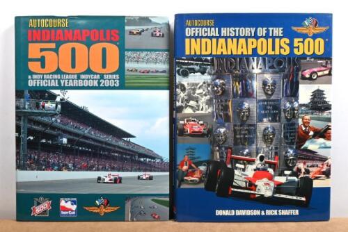 AUTOCOURSE INDIANAPOLIS: Two AUTOCOURSE INDIANAPOLIS 500 hardcover books