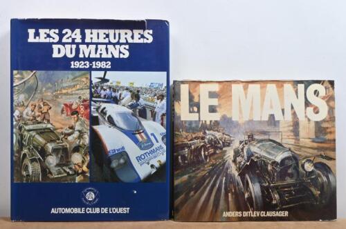 LE MANS: Two hardcover publications concerned with Le Mans. 'LES 24 HEURES DU MANS 1923-1982', one of 5,000 copies. Signed by Barry Lake