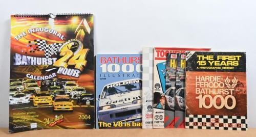 BATHURST: A collection of racing official programmes and calendar from the A.T.C.C series and 24 Hour race. James Hardie & Tooheys 1000 Official Programmes