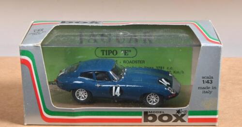 JAGUAR: An excellent MODEL box 1:43 scale Jaguar "E" Coupe, "Tourist Trophy 62" (8443)