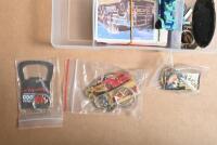 BADGES: A collection of motoring, motor sport and miscellaneous items. A.T.C.C keyrings, Collector Car cards. Ford badge - 2