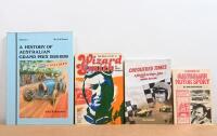 AUSTRALIAN MOTOR RACING: A interesting group of hard and soft bound books detailing Australian motor sport. 'CHEQUERED TIMES: A History of Gnoo Blas ORANGE 1953-1961' softcover book by Denis Gregory