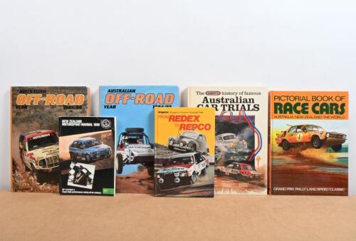 AUSTRALIAN RACING/TRIALS: A group of hardcover books detailing Australian motor sport. 1984/85 (2), 1985/86 (3) editions of 'AUSTRALIAN OFF-ROAD'